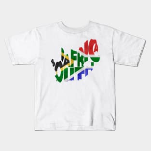 South Africa Typo Map Kids T-Shirt